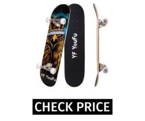 YF YOUFU Complete Skateboards, 31 inch Pro Skateboard for